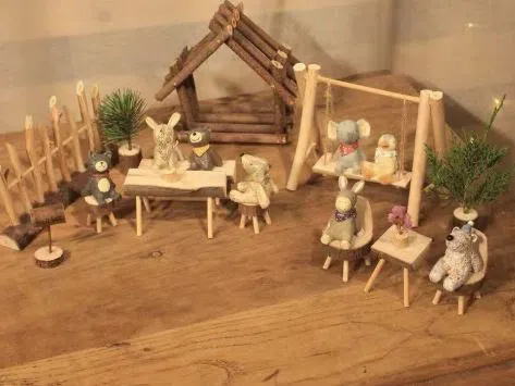 Drvenarija DIY-kreativna rukotvorina iskusi prirodno držanje