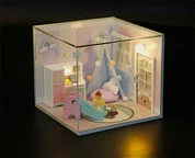 Hongda Diy House Kit Neobičan model molekule kućnog dekora