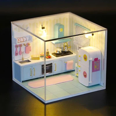 Hongda igračke za djecu 2023 igračke djeca djeca djevojčice 3d minijaturne figurice od smole 3d drvena slagalica