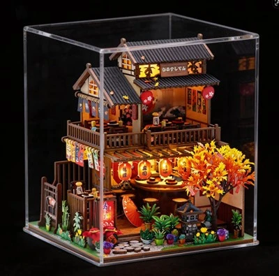 Sushi Diy Dollhouse Kit s poklopcem za prašinu